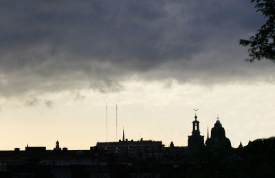 September 20: Low clouds over Stockholm