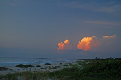 Florida Sunrise on distant clouds.