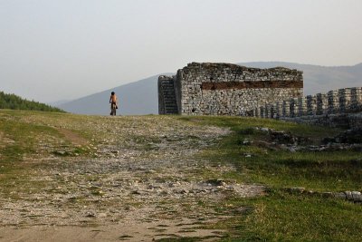 Berati - citadel cyclist