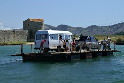 Butrint - rope ferry