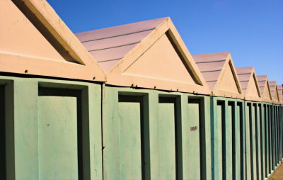 Beach Huts, Eastbourne by Dave Millier