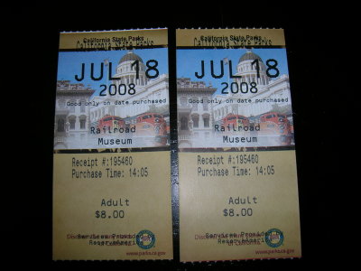 California Railroad Museum Tickets