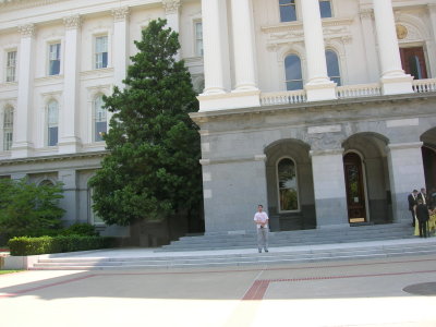 Tom on the Steps of the Capitol