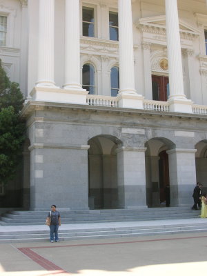 Shinta on the Steps of the Capitol