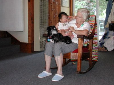 Granny, Nicole, and Scooter