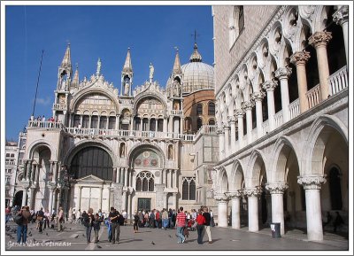 Basilique St-Marc / San Marco di Venezia  (828)  et Palais des Doges