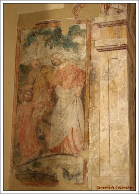 Fresque (datant de 1300) de l'glise de Santa Lucia