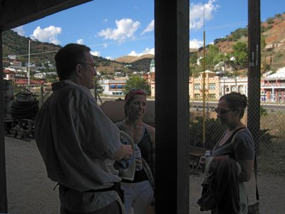 Loitering at the Copper Queen mine.  They delayed our mine tour for some silly reason.