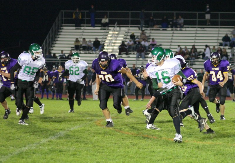 Evan Tripicco on a quarterback keeper.....