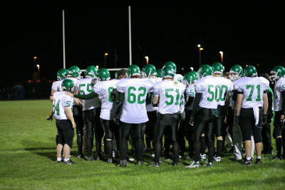 Post game huddle