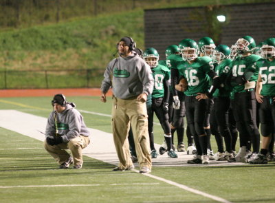 The Saints' sideline