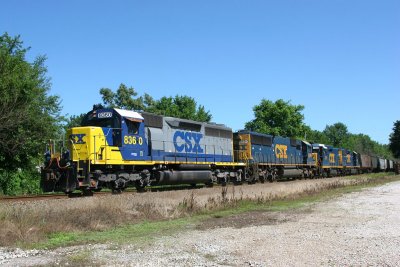 CSX 8360 Q515 Patoka IN 13 July 2008