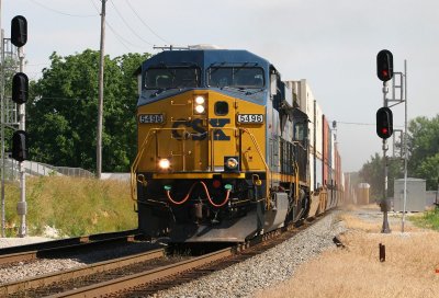 CSX 5496 Q129 Princeton IN 22 June 2008