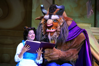 Belle reads to the Beast