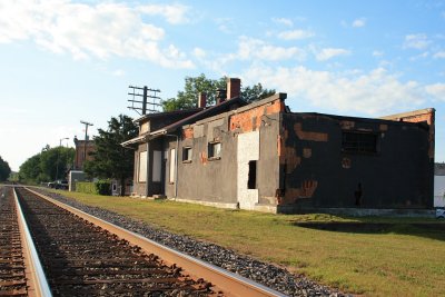 Chicago, Milwaukee, St Paul & Pacific Depot at Rio, Wisconsin