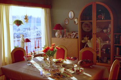 Dining Room at Christmas