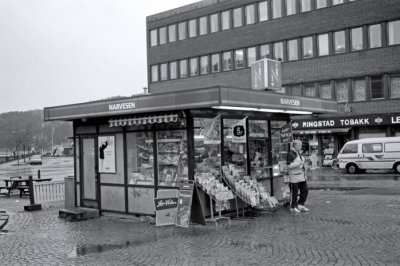 Narvesen newsstand at Halden Square