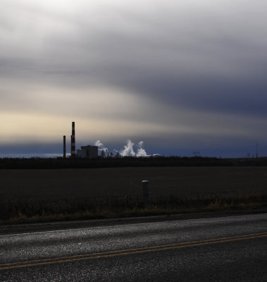 Smoke at a Hydro Plant