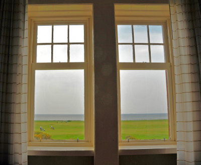 Marine Hotel windows in Troon, Scotland