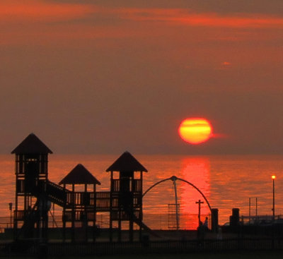 Sunset over Firth of Clyde, Scotland