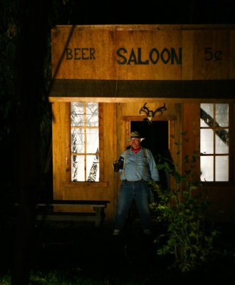 Last Chance having a hot time at the old Saloon