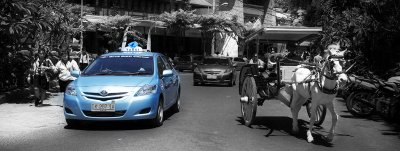 Blue cab
