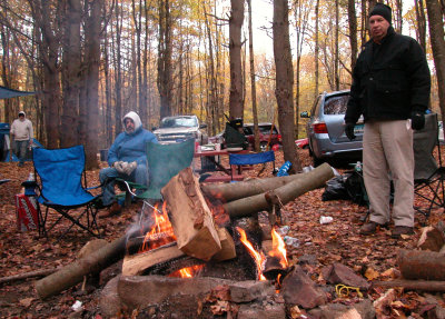Ted keeping warm