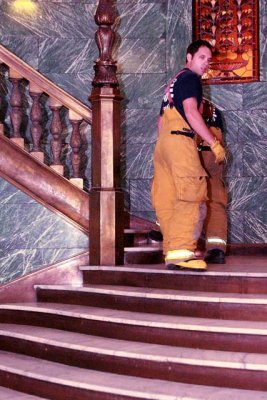 C.S. Firemen Take the Stairs
