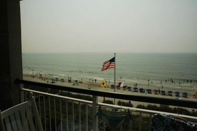 View from our room in Myrtle Beach