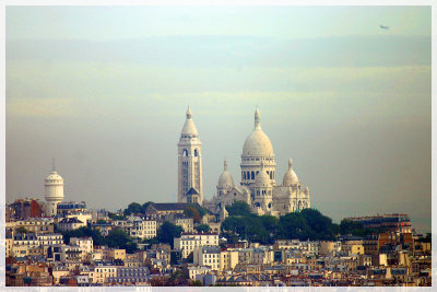 Sacre Cour from Eiffel Tower