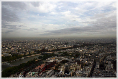 Northeast Paris from Eiffel Tower