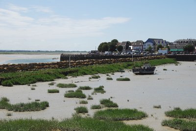 Low tide in the Baie de Somme. Crotoy, France