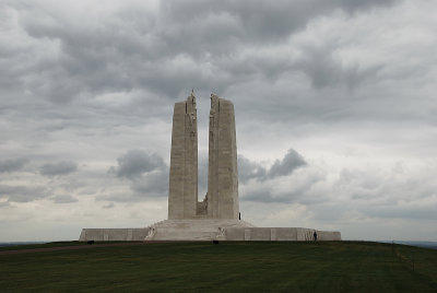 The approach to  the Vimy Memorial
