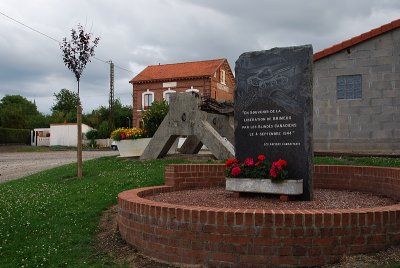 Memorial at Brimeux (population 688)