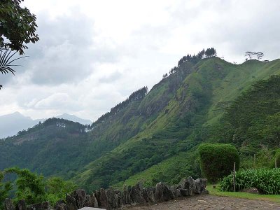 A view of the nearby slopes from our balcony.