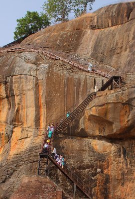 Sigiriya Rock -the final ascent 