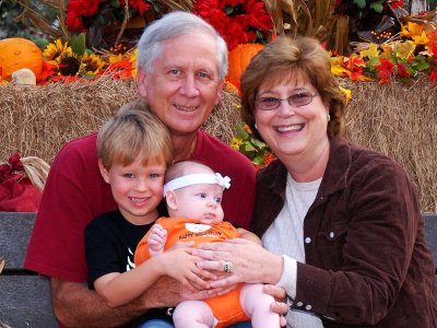 Nana and Papa with Brooks and Addy