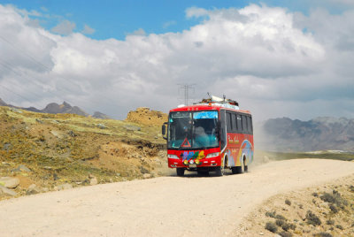 The Santa Ana - Huancavelia bus