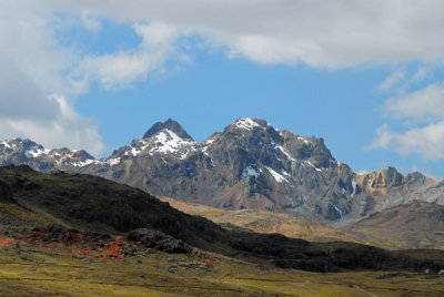 Some snow on the high peaks, Central Andes