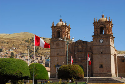Cathedral, completed in 1757, Plaza de Armas, Puno