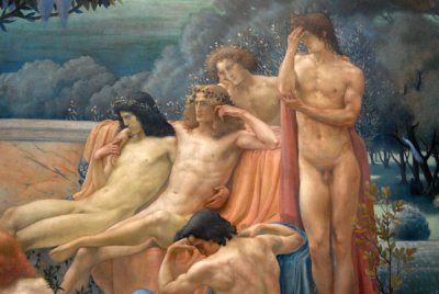 Detail of The School of Plato by Jean Delville, 1898