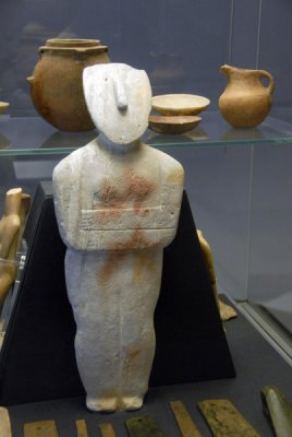 Marble figurine of a woman (early Spedos type) Cycladic ca 2700 BC