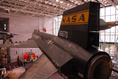North American X-15 rocket-powered aircraft holding speed and altitude records