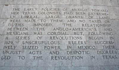 Early policies of Mexico towards the Texas colonists started well, but after 1829 unscrupulous rulers siezed power in Mexico