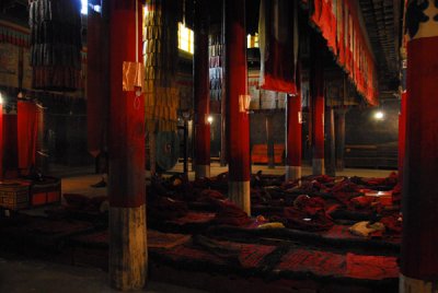 The Dukhang, or Main Assemby Hall, or Pelkor Chöde Monastery
