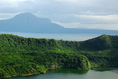 Mount Makulot and the east rim of Taal Volcano