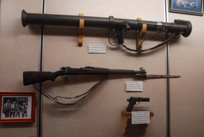 American WWII vintage weaponry, Pacific War Museum, Guam