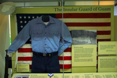 Uniform of Guam's Insular Guard, no match against the Japanese invasion