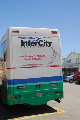 New Zealand InterCity Coachlines bus