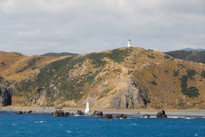 Pencarrow Head at the entrance to Wellington Harbour